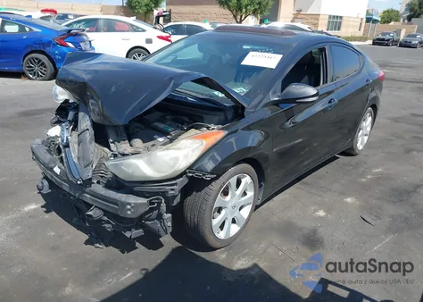 2013 Hyundai Elantra Limited from USA, damaged, VIN KMHDH4AE2DU765202